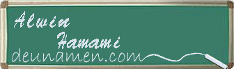 Alwin Hamami Visitenkarte